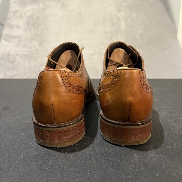 Cole Haan Shoes Mens Size 10.5 Wingtip Oxford Brogue Leather Dress Lace Up - Picture 5 of 11